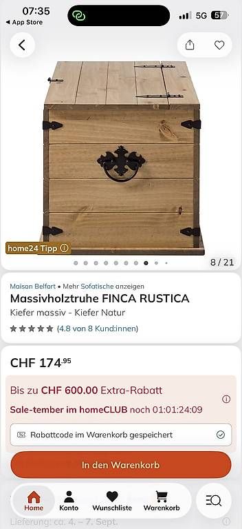 Cassapanche: Massiv Holztruhe – Usato da Rossrüti venduto da Nure61 2