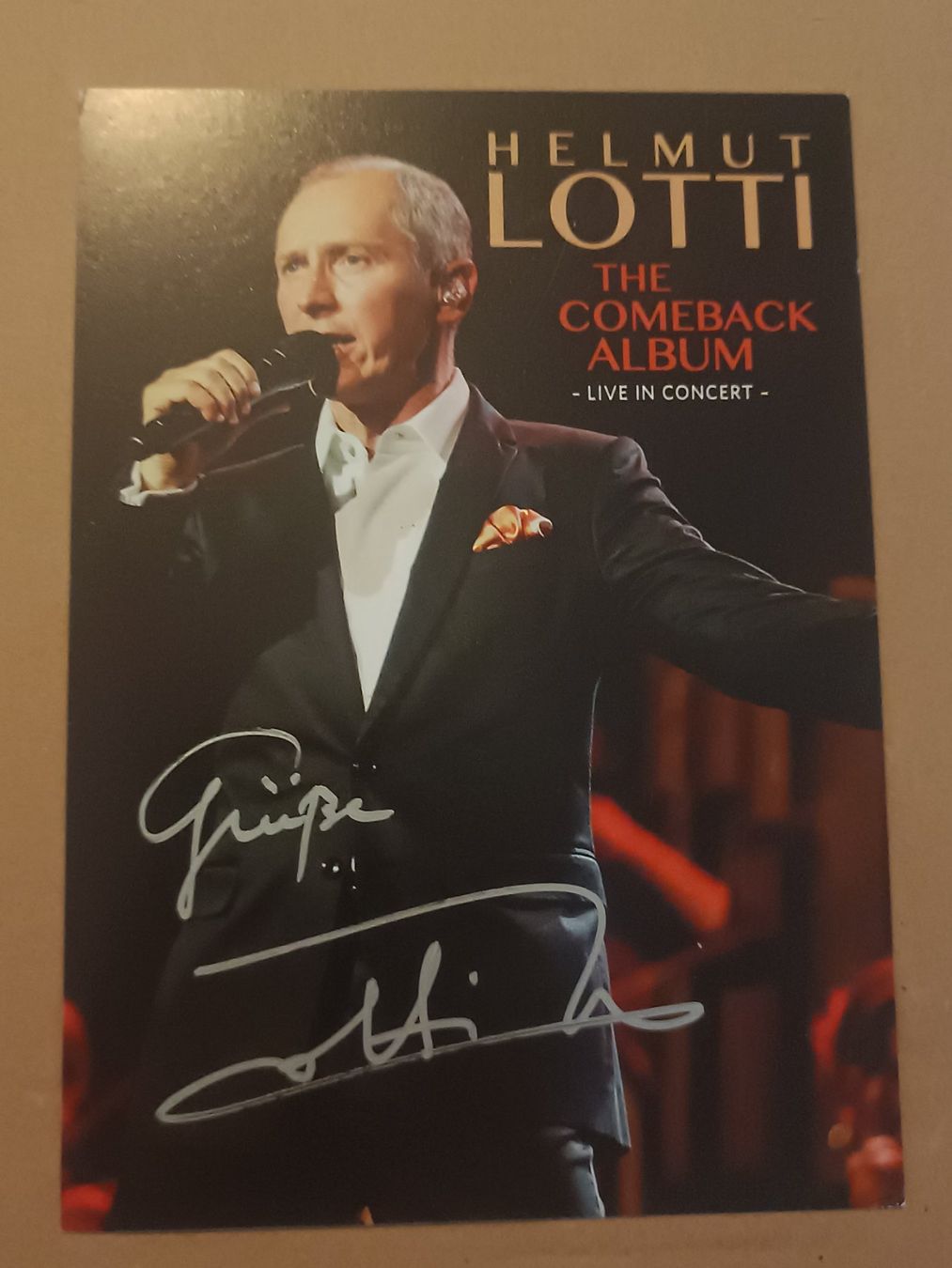 Autografi: Helmut Lotti - handsigniert – Usato da Menziken venduto da Artographs