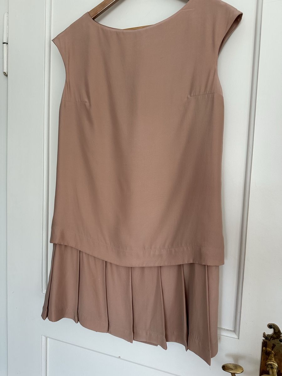 Ermanno Scervino Vestiti: Ermanno Scervino Kleid Beige Seide Grösse 40 – Usato da Zollikon venduto da _M65_ 2