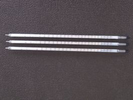 3 Labor Stabthermometer aus Glas 300mm -15Grad bis 200Grad