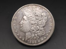 1885 Morgan Silber Dollar