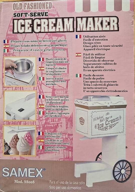 Elettrodomestici da cucina: Ice-cream Maker soft-serve machine à glace – Nuovo e nell'imballaggio originale da Ecoteaux venduto da Francine01 1