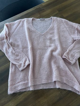 ORIGINAL NILE Luxus Mohair-Wolle Pullover Rosa Gr. XL