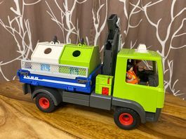 Playmobil Altglas Müll Container Müllauto