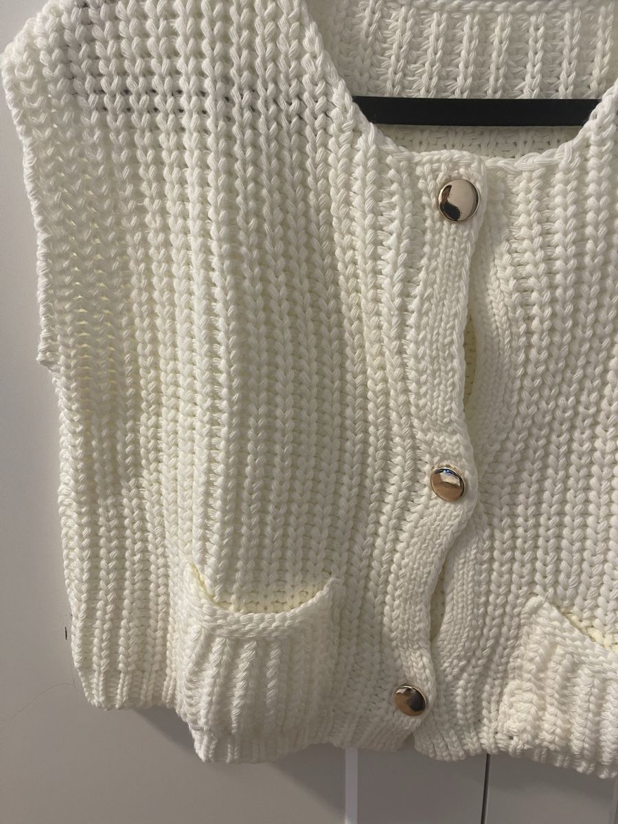 Top: Süsses Top in Strickoptik Gr S in Creme – Nuovo (secondo la descrizione) da Bassersdorf venduto da Sandy456 1