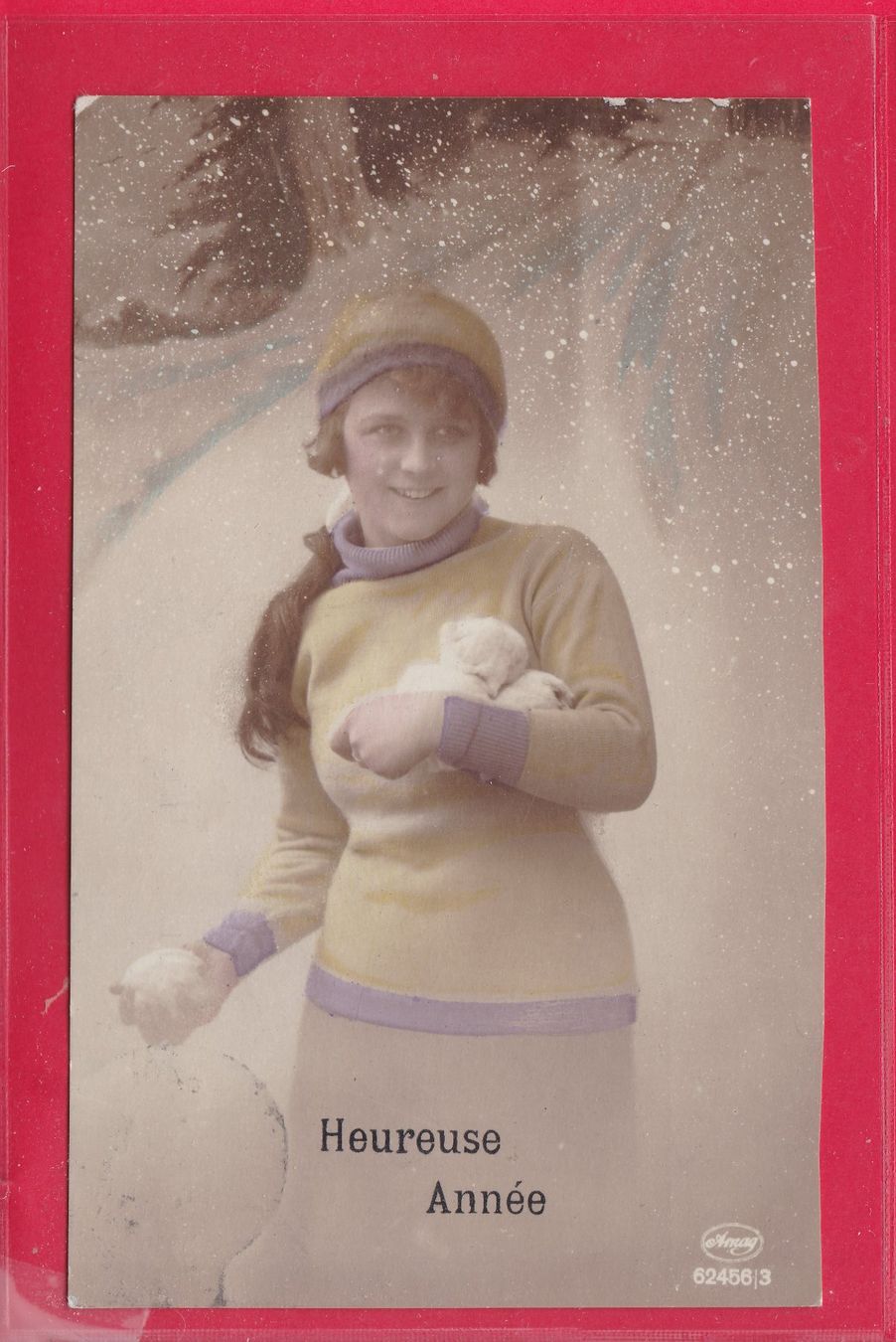 Cartoline postali: HEUREUSE ANNÉE, 30.12.1920 – Usato da Oberrieden venduto da Gebirgsstelze