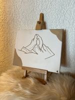 Tableau toile motif Cervin design minimaliste 
