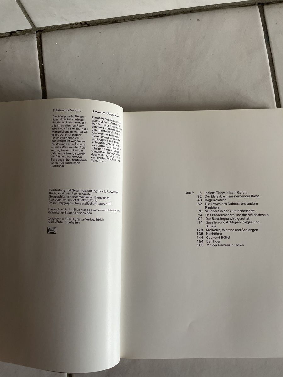 Libri: Zoo Indien von Silva – Usato da Kaiseraugst venduto da KlausSina 3