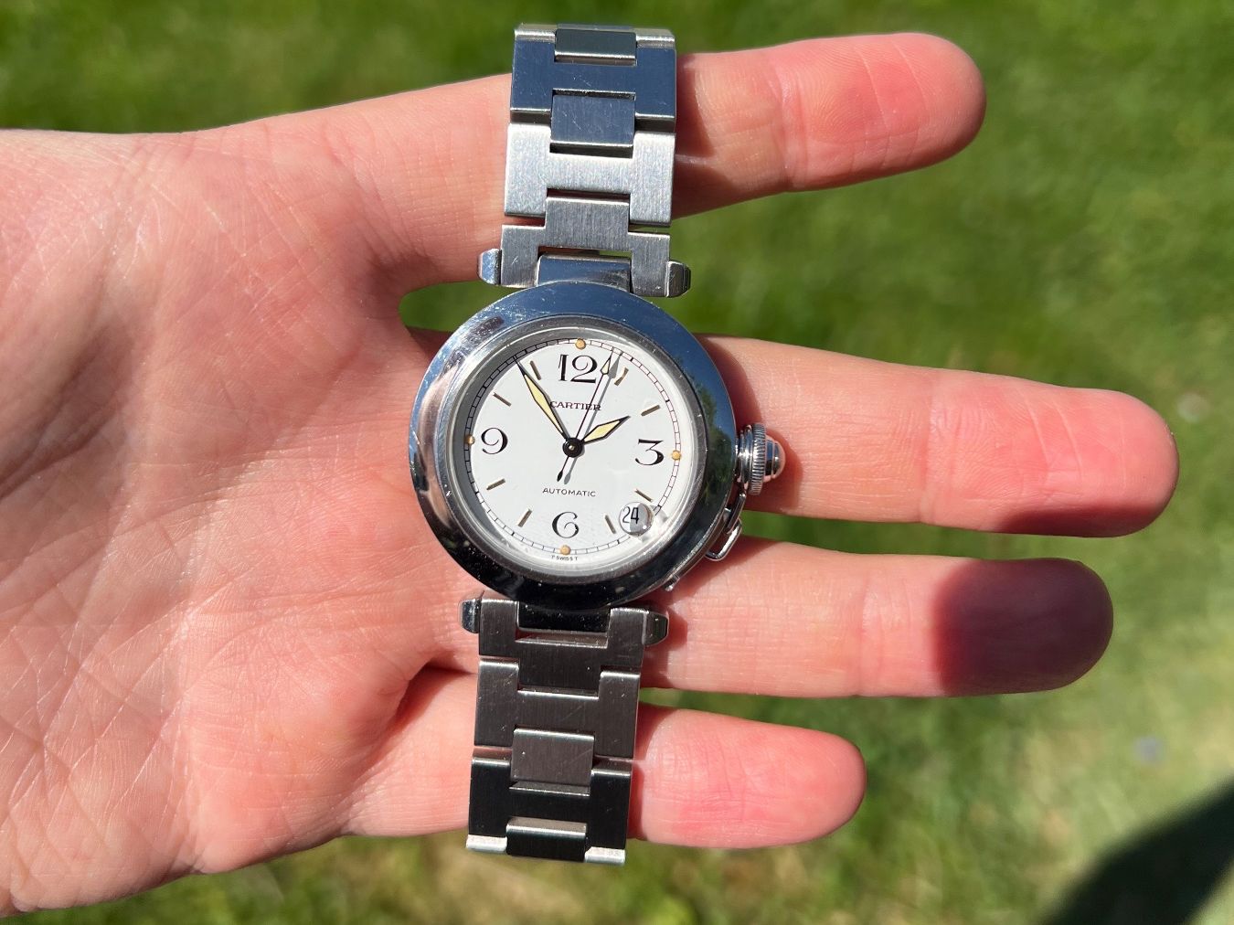 Cartier Orologi: Cartier Pasha C Automatic - White Dial – Usato da Derendingen venduto da MDPshopandmore
