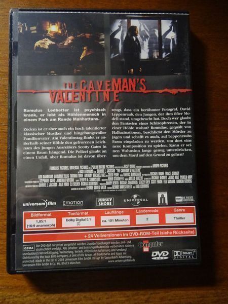 Tutti i DVDs: Caveman's Valentine – Usato da Erstfeld venduto da Mario_boe0 2