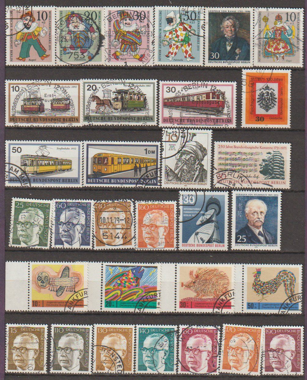 Alle Briefmarken: Berlin divers sujet bon état – Gebraucht aus Crans-Montana von kira56 2