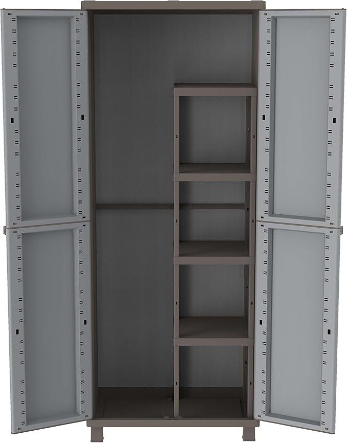 Box contenitori: Gartenschrank Kunststoffschrank Holzoptik Multifunktion – Nuovo e nell'imballaggio originale da Zürich venduto da Novamart 1