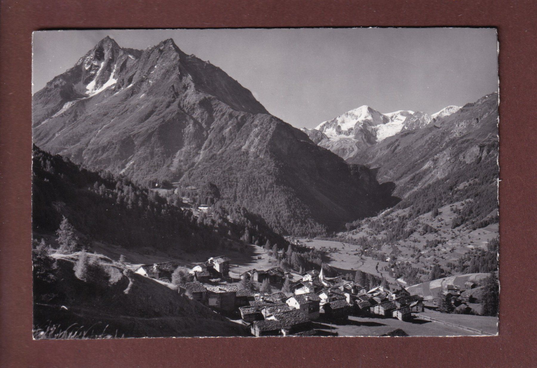 Cartoline postali: LA SAGE - Dents de Veisivi - 1963 – Usato da Pully venduto da nicecards