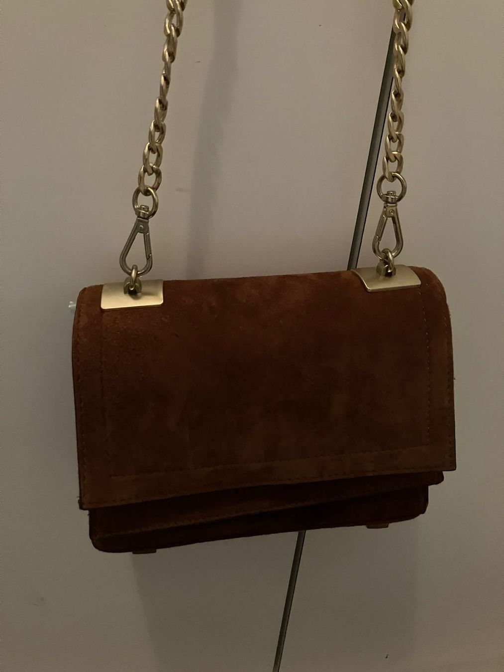 Zara Borse da donna: Borsetta a tracolla marrone e oro Zara Woman – Usato da Melano venduto da H-Sara 1