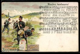 Litho schweizer Infanterie im Gefecht, T