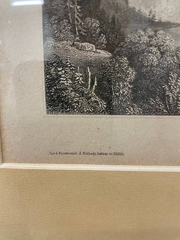 Incisioni: Antiker Stahlstich "Der Niagara-Fall" USA Landschaft – Usato da Obernau venduto da Arche_Noah_Brocki 6