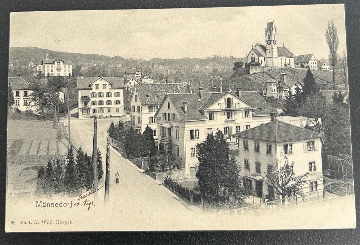 Cartes postales: AK Männedorf Ortspartie – D'occasion à Horw par Tellbub