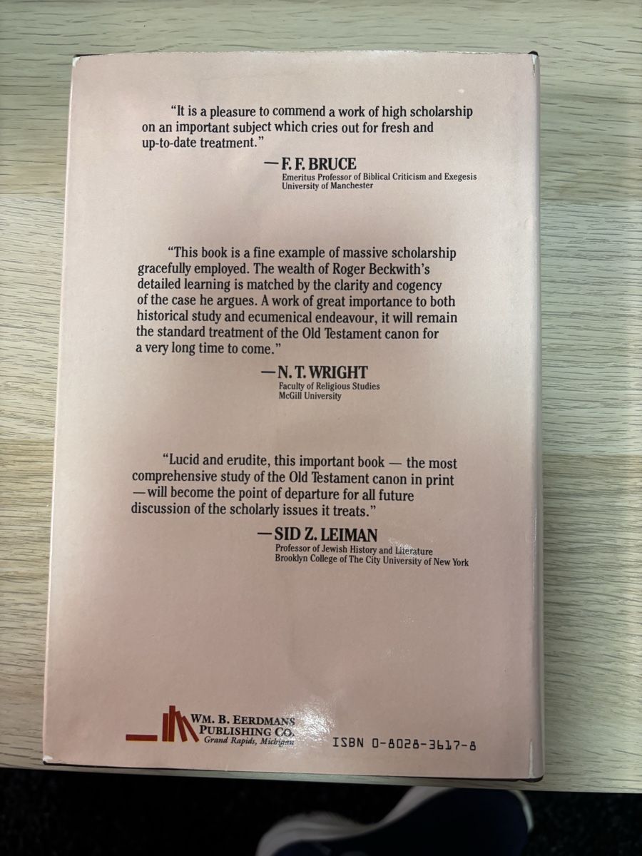 Bücher: Old Testament Canon – Gebraucht aus Wohlenschwil von MFlueckiger 3