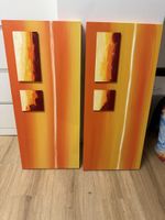Zweiteiliges Wandbild, handgemalt