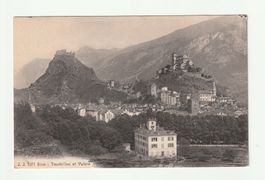 Ansichtskarte Sion Tourbillon und Valere gelaufen 1919