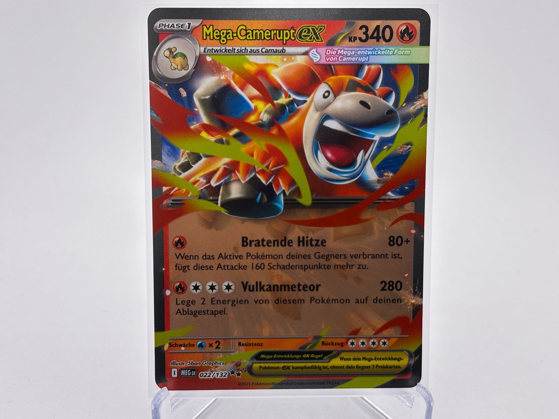 Pokémon Carte collezionabili: Mega-Entwicklung - Mega Camerupt ex  (MEG 22) - DE – Nuovo (secondo la descrizione) da Allschwil venduto da Bullach