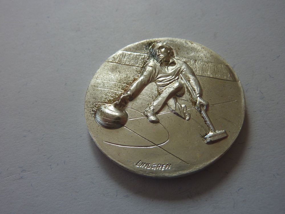 Silbermedaille Curling , 700 Jahre Sport 1991 Kaufen auf Ricardo