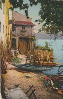 P 215 Lago di Lugano. Motivo rustico a Gandria, 1921
