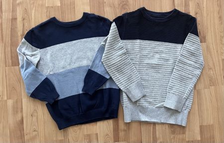 2 Strickpullover Gr. 122/128, neuwertig