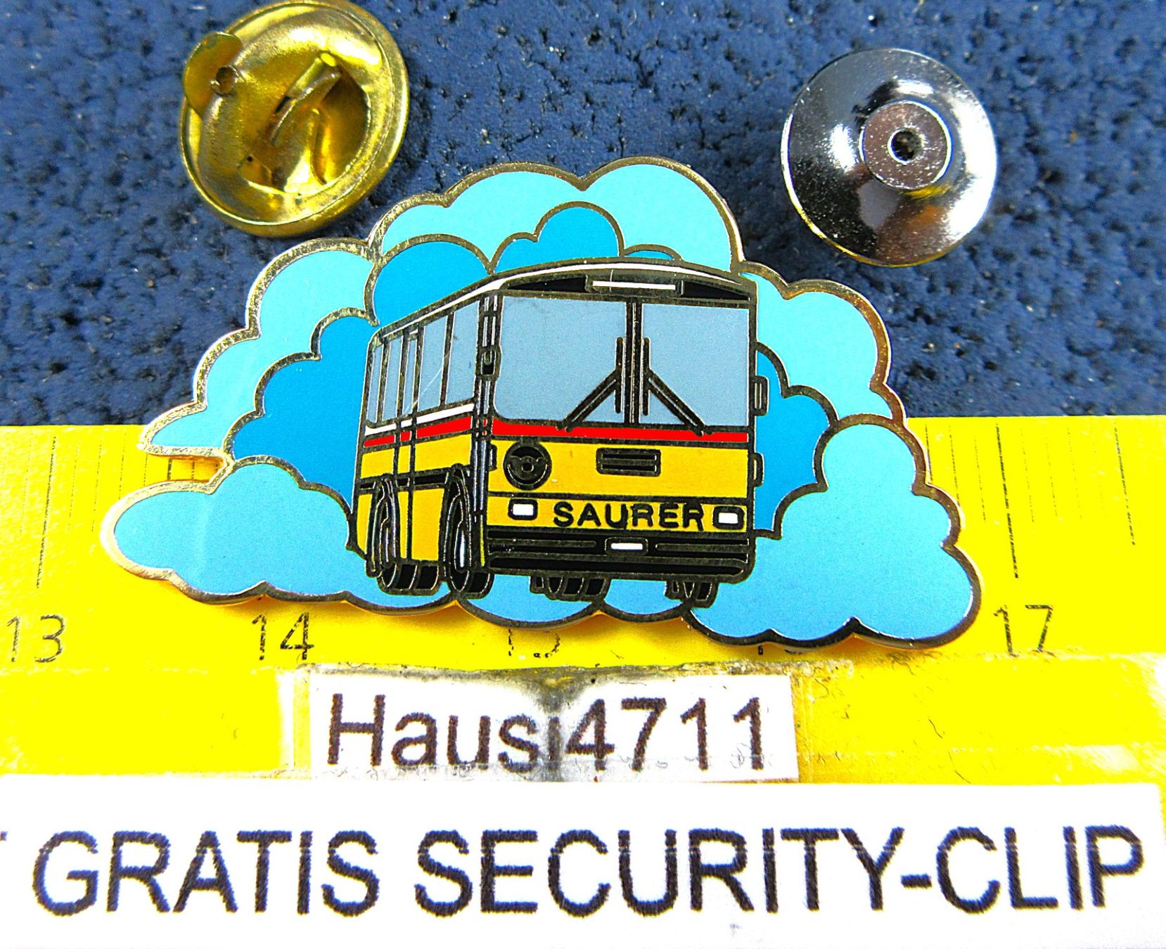 Saurer Placchette & Badge: SAURER POSTAUTO PIN ENAMEL MIT SECURITY-CLIP – Usato da Ettingen venduto da Hausi4711