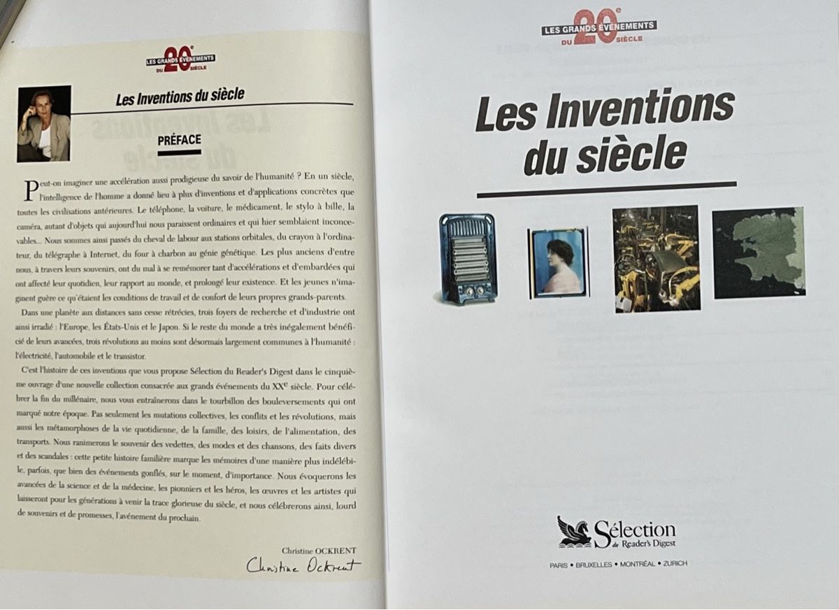 Libri: Livre Les Inventions du Siècle - Édition Sélection 52 – Usato da La Tour-de-Peilz venduto da Pansy02 1