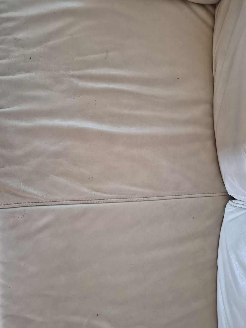 Divani: Designer Leder Sofa weiss 3-Sitzer  – Usato da Scherz venduto da texmanu 2