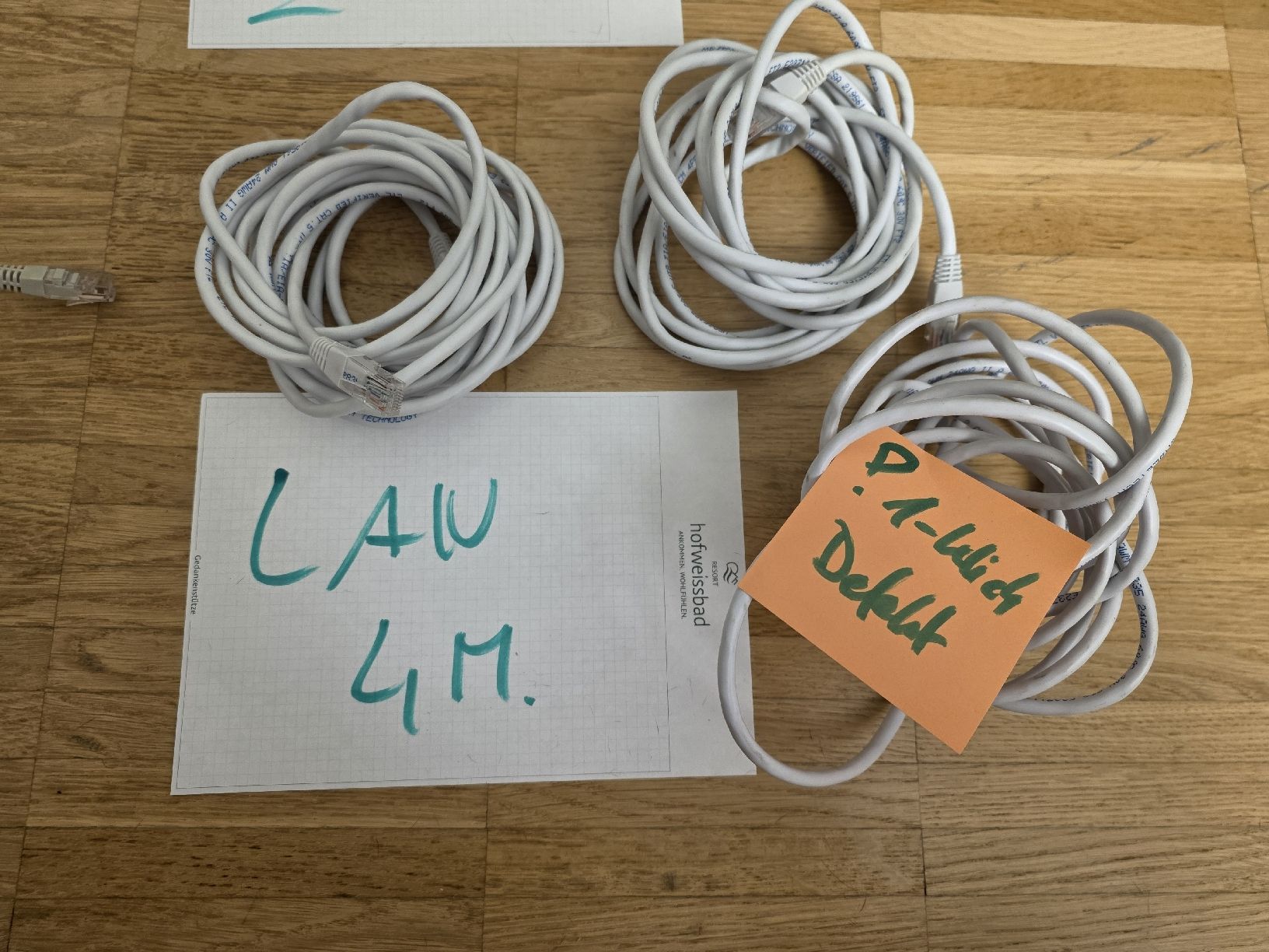 Cavi: Netzwerkkabel Set diverse Längen – Usato da Zürich venduto da zweistein03 4