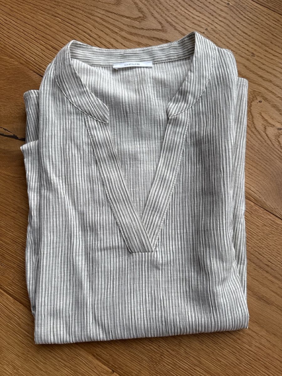 Opus Camicette: Opus Bluse Gr. 38 beige gestreift - NEU – Nuovo e nell'imballaggio originale da Wegenstetten venduto da ItsVi 5
