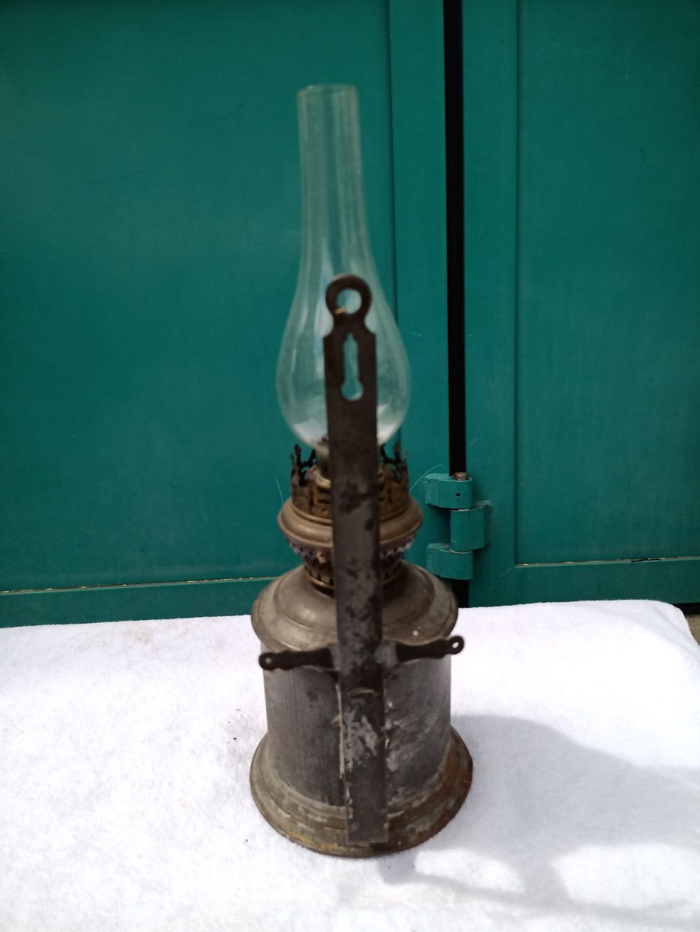 Lampade: Antike Lampe / Öllampe – Usato da Oberegg venduto da A-Z.Handel.Loehrer 2