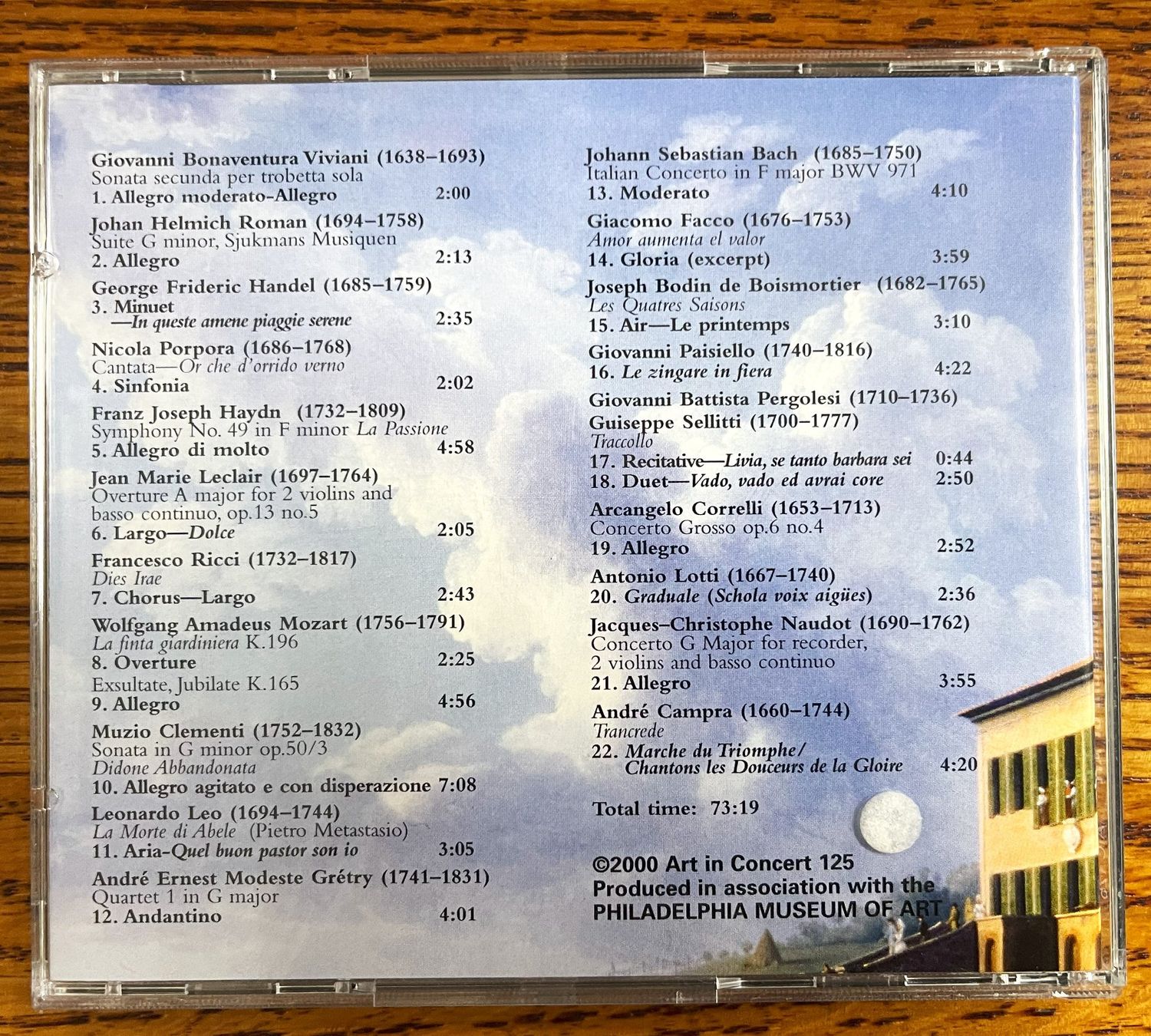 CD: Music, 18th-bentury & Rome CD – Usato da Oftringen venduto da Vucki 1