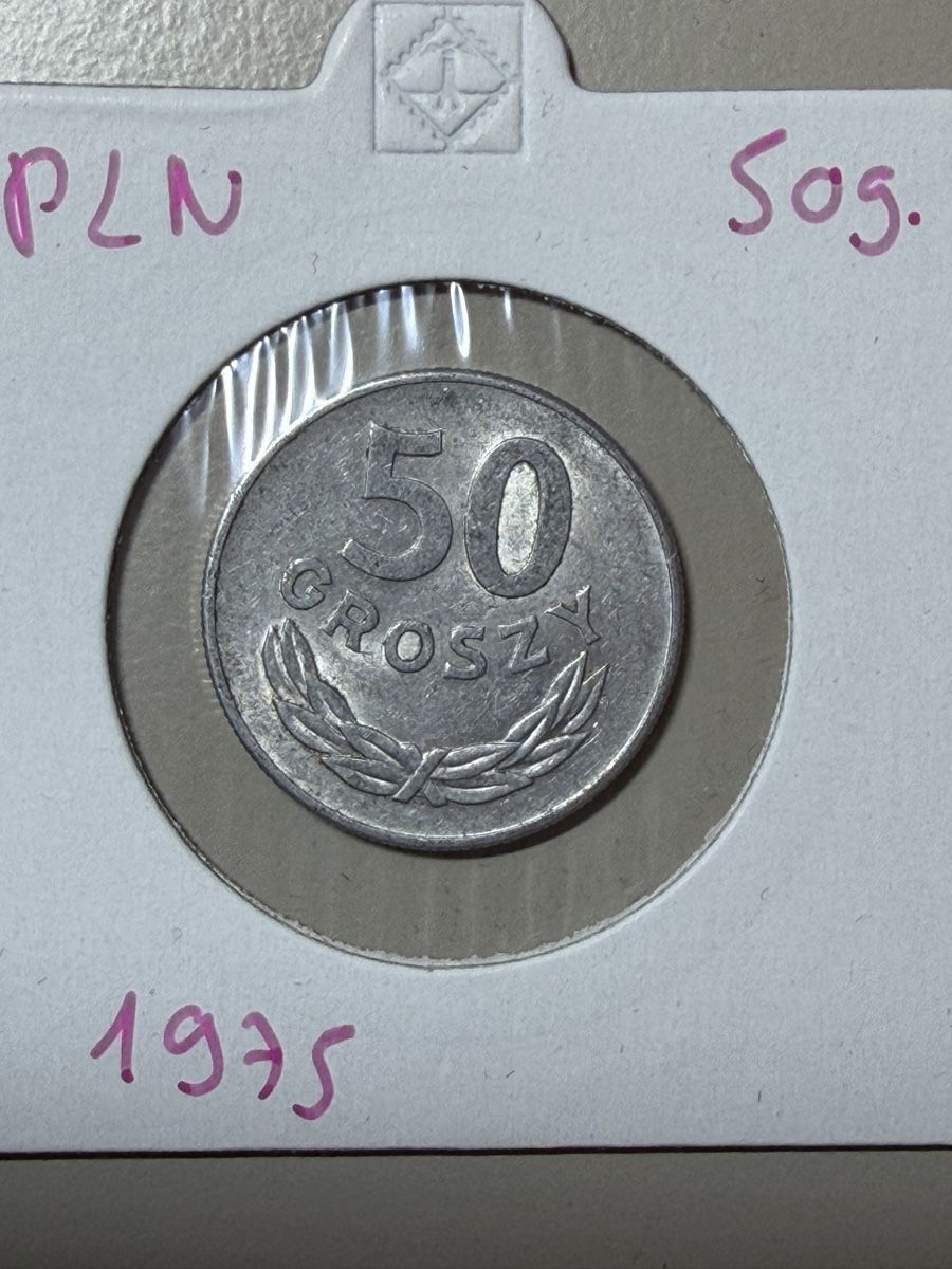 Tutti le monete: Pologne - 50 groszy - 1975 – Usato da Payerne venduto da Mike1682