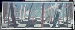 Grosses (382cm x 152cm)  Gämälde. Verny Brand Peter (1942)