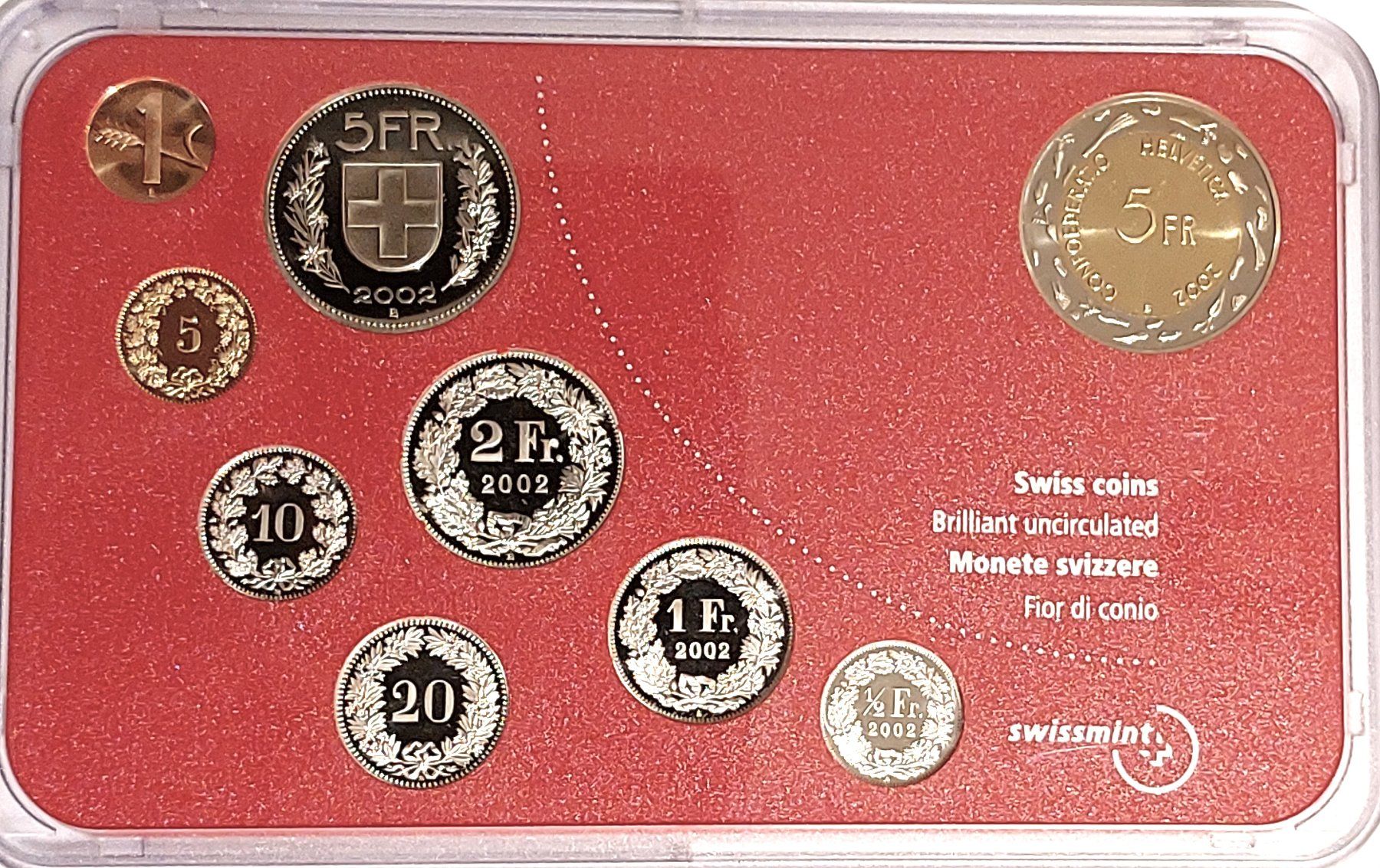 Tutti le monete: Münzsatz Schweiz 2002 stgl. – Nuovo (secondo la descrizione) da Arch venduto da coinsandmore 2