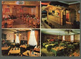 AK color Vuadens FR 4-fach-Ansicht,Hôtel de la Gare ≈ 1970 