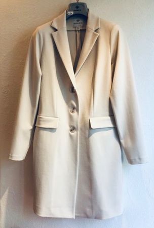 Piu & Piu lange Jacke fester Viscose Jersey milk Gr 42 neu