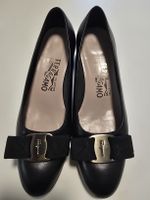 Salvatore Ferragamo Pumps schwarz Leder Grösse 5
