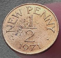 GUERNSEY 1/2 PENNY 1971