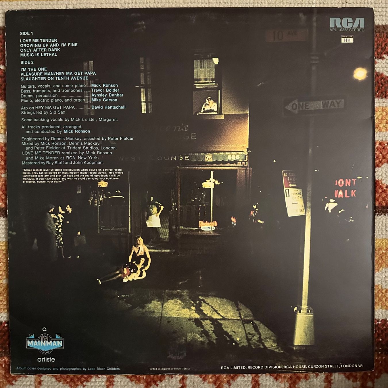 Dischi in vinile: LP - Mick Ronson - Slaughter On 10th Avenue – Usato da Breganzona venduto da Onairda75 1