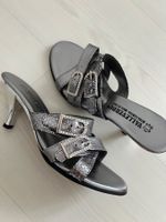 Weiche Schuhe Gr.36 neu, Sandalen Glitzer Schuhe Silber