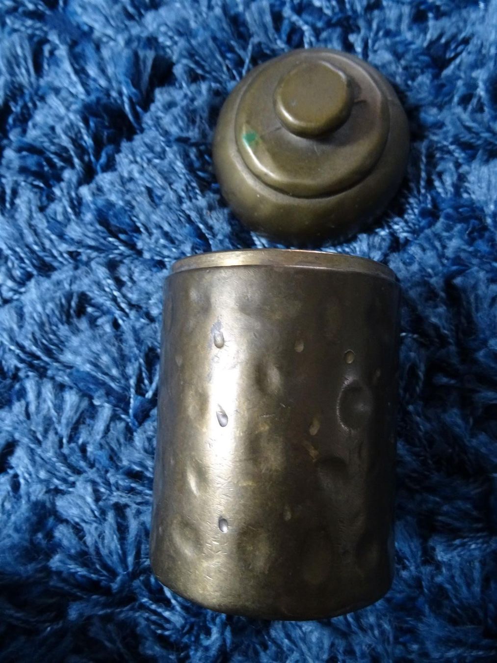 Salvadanai: massive runde hohe Bronzedose m. Deckel – Usato da Lupfig venduto da Buerkli20 1