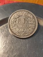 5fr.silber top münze von 1874 (B ohne punkt)