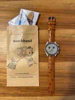 Lederarmband Braun Stauss  - MoonSwatch - Omega Swatch