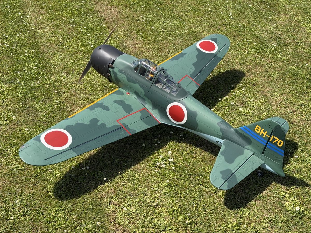 Modellismo RC: Black Horse A6M Zero BH171 – Usato da Biel-Benken BL venduto da theskipster 3
