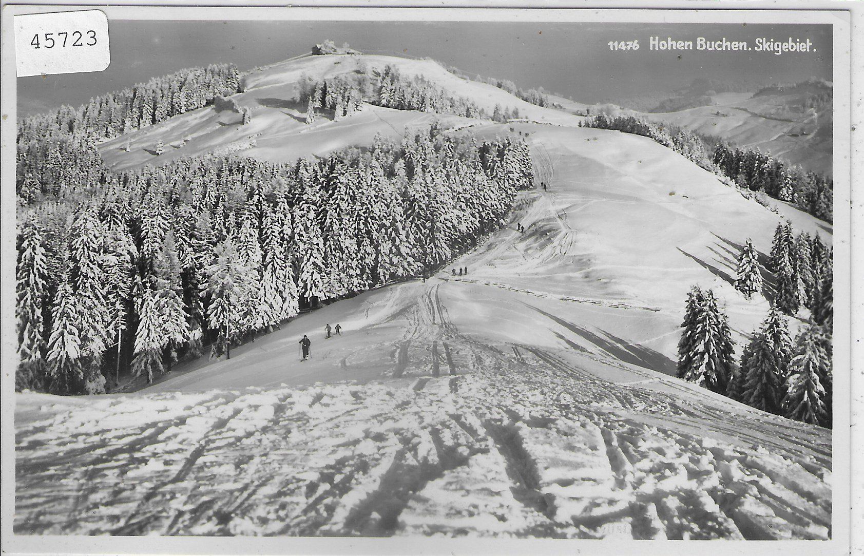 Ansichtskarten: Hohen Buchen - Skigebiet – Gebraucht aus Ettingen von Kartenplanet