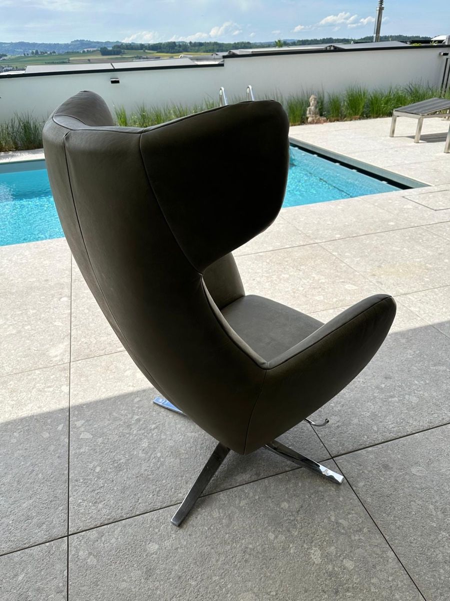 Sessel: Super comfo Sessel Willi Leder Cesano green mit Wippfunktion – Gebraucht aus Jonen von chrispluess 1